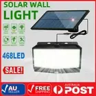 LED 2000W Solar Motion Sensor Light Outdoor Garden Yard Wall Security Flood Lamp