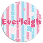 Everleigh - 3 Pack Circle Stickers 3 Inch Name Tag Water Bottle School Supplies