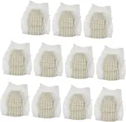 ORFOFE 11Pcs Disposable Leak Adult Diapers Multipurpose Nappies for Mild Incontinence Period Comfortable Design for and Women for Overnight Use