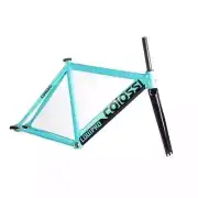 Bike Frameset Fixed Gear 700c Aluminum Frame and Full Carbon Fork 53cm 55cm