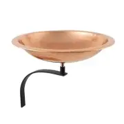 Achla BBHC-01T-WM Hammered Copper Birdbath with Wall Mount Bracket Natural P...