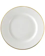 10 Strawberry Street Set of Six Gold Line Luncheon Plates