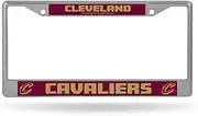Rico Industries NBA Cleveland Cavaliers 12" x 6" Silver Chrome Frame W' Decal Insert Car/Truck/SUV Auto Accessory
