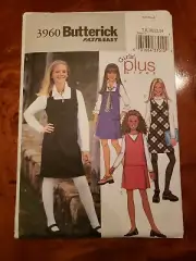 Pattern BUTTERICK Sewing Fast & Easy 3960 Plus Sizes 7 -14 New Uncut Jumpers