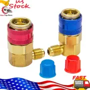 NEW Quick Connector Adapter Coupler Auto A/C Manifold Gauge Low/High AC HVAC