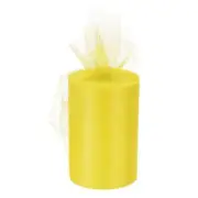 Tulle Rolls Fabric Spools 6" 100 Yards Fluorescent Yellow for Wrapping Wedding