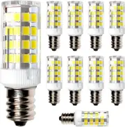 10x HQRP E12 LED Light Bulbs Cool White for LG 6913EL3001A Dryer Replacement