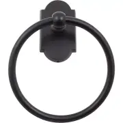 Stone Harbor Hardware Metal Laredo Towel Ring 4590-19, Matte Black