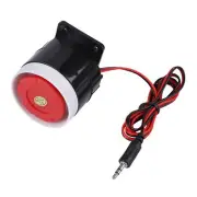 120dB DC 12V Mini Red Wired Horn Siren Sound Alarm System Warning Horn For H Set