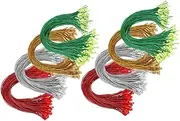 TEHAUX 400pcs Christmas Ornament Hanging Ropes Durable Snap Locking Strings for Tree Decorations Crafts DIY Projects Each for Festive Atmosphere