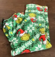 Dr Seuss The Grinch Mean One Mens Pajama Pants Sz L NWT Plush
