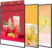 LED Advertising Light Box,Slim LED Light Box,LED Movie Poster Frame, Plug-in Advertising Frame Display, Slim Snap Aluminum Alloy LED Light Box,for Poster Advertising Menu(60.5 * 85cm)