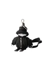Prada Triangle-Logo Robot Bag Charm One size black