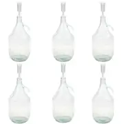 6x 5L Glass Demijohn Carboy Bottle W/ Swing Top Lid Bung Airlock Home Brew Wine