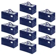 10 Pack Moving Bags w/Backpack Straps, Heavy Duty, Moving Boxes Alternative, ...