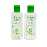 Simple Micellar Cleansing Water Makeup Remover Cleanses 6.7 fl oz Lot Of 2