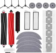 VIEWALL S8 Max V Accessories Kit Compatible with Roborock S8 Max/MaxV Ultra Robot Vacuum, 1 Set Main Brush, 1 Rolling Brush, 2 HEPA Filter, 4 Side Brush, 4 Mop Cloth + Edge Mop Cloth, 6 Dust Bag