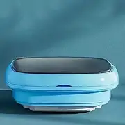 Mini Washing Machine, Portable Foldable Washing Machine with Drain Basket, Foldable Small Washer for Socks Underwear Baby Clothes