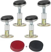 4 Pcs Adjustable Bed Frame Anti-Shake Tool, Bedside Threaded Headboard Stoppers, No More Creaking, Protect The Wall from Banging, Easy to Install (M about(52-67mm))