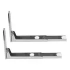 Support Frame Steel Foldable Stretch Shelf Rack Microwave Oven Wall Mount7627