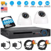 8CH Security DVR Recorder 5MP Security Camera System Email Alert 500G Hard Drive