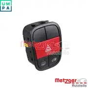 HAZARD LIGHT SWITCH 09161103 FOR FIAT FIORINO/Box/Body/MPV QUBO PEUGEOT 1.2L