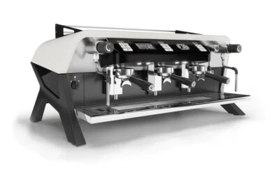 SAN REMO F18 3 GROUP BRAND NEW WHITE & BLACK ESPRESSO COFFEE MACHINE COMMERCIAL