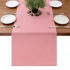 Pink Table Runner Valentines Day Seasonal Kitchen Dining Coffee Table Decorat...