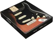 Genuine FENDER Pre-Wired VINTAGE NOISELESS Loaded Strat 11-Hole BLACK Pickguard