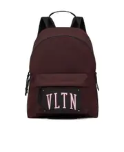 Valentino VLTN Logo Patch Zip-Up Backpack One size Brown