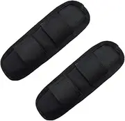 [gofidin] 2 Pack Replacement Shoulder Pad, Soft Detachable Shoulder Strap Pad Cushion for Backpack Satchel Shoulder Bag Decompression Non Slip Shoulder Strap Pad Hook and Loop Fastener Bags Accessories