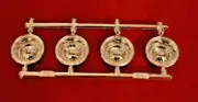 AMT Custom Chrome Deep Dish Wheels 1/25