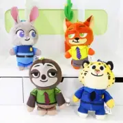4.13" Disney Zootopia Keychain Judy Nick Clawhaus Flash Plush Official Licensed