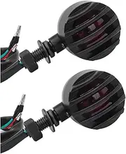 Turn Signal Indicator 1 Pair Universal Motorcycle Turn Signal Light Grill Bullet Indicator Lamps Blinker for Harley Sportster Bobber Chopper Custom