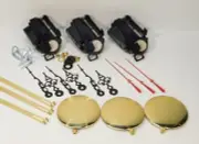 TAKANE Quartz Pendulum Battery Clock Movement 3 SETS LOT 5/8" SHORT SHAFT USA