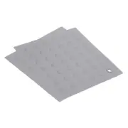Silicone Trivet Mats 2pcs, Square Dots Hot Pan Pads Dish Drying Mat - Light Gray