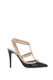 [VALENTINO GARAVANI] VALENTINO GARAVANI rockstud slingback 40 Black