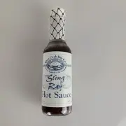 Vintage Collectible Blue Crab Bay Co. Sting Ray Hot Sauce BBQ Kitchen Decor