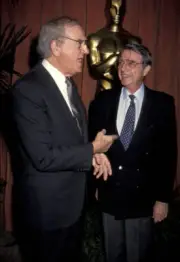 Karl Malden & Army Archerd at 63rd Academy Awards Nominees L - 1991 Old Photo