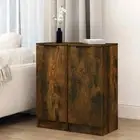 2pcs Wooden Buffet Sideboard Cabinet Storage Shelf Cupboard Hallway TV Table Oak