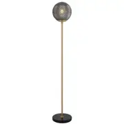 Erbil Black Marble Smoke Glass Floor Lamp