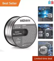 Compact .030" Gasless Flux Core Wire for Smooth Arc Welding Performance - 2 lbs
