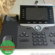 CISCO IP PHONE 8800 VoIP VIDEO PHONE WITH CAMERA AND STAND