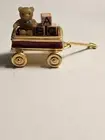 Estee Lauder Bear with Toy Wagon Pleasures Solid Perfume Compact Empty