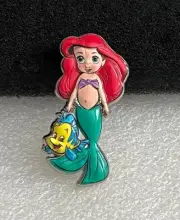 DS Disney Store The Little Mermaid Ariel Flounder Animators Series 1 Mystery Pin