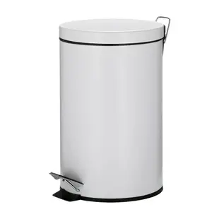【KELA】Malta腳踏式垃圾桶 白12L(回收桶 廚餘桶 踩踏桶)