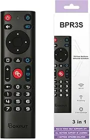 BPR3S Air Mouse Remote Control, BT Voice Remote Control,with 6-axis Gyroscope, Supporting Full Button Infrared Learning,Suitable for PC/Android TV Box/TV stick/set-top Box (Batteries are not included)