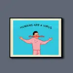 *新品暢銷*JOAN CORNELLA 黑色幽默個性插畫 工業風 裝飾畫