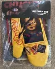Child's Play Good Guys Chucky Kitchen Apron Potholder Oven Mitt Set NEW Surreal