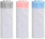 3 Rolls 20L Bin Liners Bin Bags with Drawstring Handle Strong Tall Trash Bags Unscented Indoor Garbage Bags for Bedroom Kitchen Office（45x50cm）